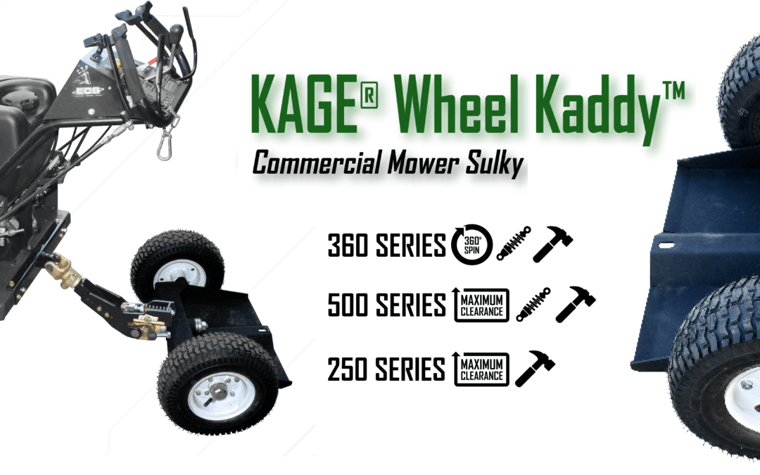 What are the differences between the KAGE mower sulky Wheel Kaddies?