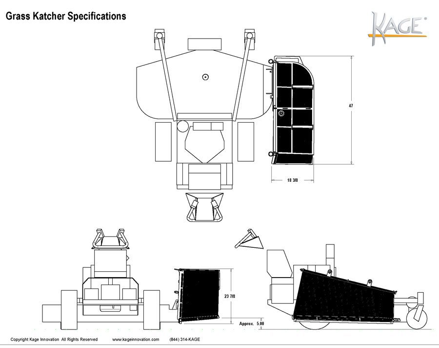 KAGE Katcher Grass Catcher Diagram