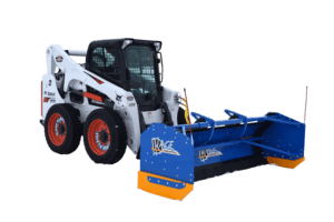 SnowFire Skid Steer plow and pusher on Bobcat S770