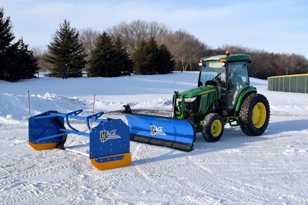 Compact tractor snow plow for John Deere