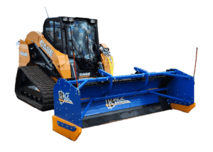 SnowFire Plow and Pusher on CASE YV450B Track Loader