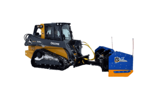 SnowFire Plow and Pusher System on John Deere 325G Track Loader