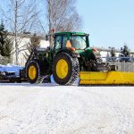 Back Blade Snow Plow on a Tractor