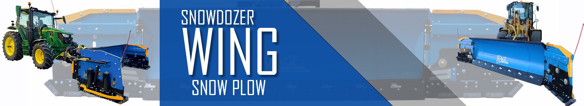 SnowDozer Wing Plow For Wheel Loaders and Tractors
